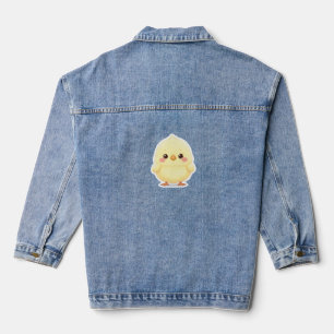 Süßes Fluffiges Chibi-Küken Jeansjacke