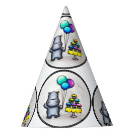 Süßes Flusspferd Partyhütchen