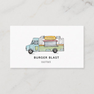 Süßes Food Truck-Logo  Visitenkarte