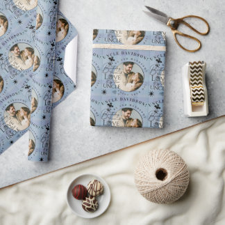 Süßes Foto-Muster | Onkel Geburtstag Geschenkpapier