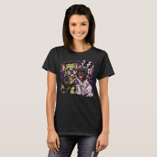 Süßes Frank- und Brautfranzosen-Paar Halloween-Shi T-Shirt