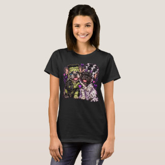 Süßes Frank- und Brautfranzosen-Paar Halloween-Shi T-Shirt