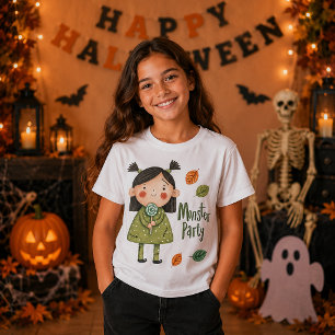Süßes Frankenstein Mädchen Monster Party Halloween T-Shirt