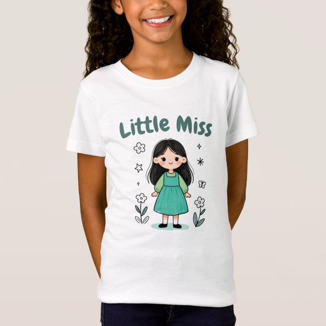 Süßes Fräulein Mädchen T-Shirt (Vorderseite)