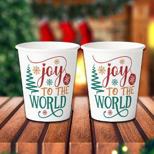 Süßes 'Freude der Welt' Weihnachten Pappbecher