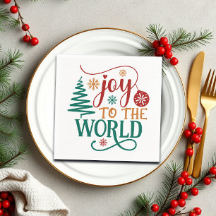 Süßes 'Freude der Welt' Weihnachten Serviette