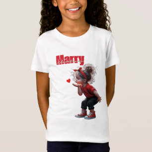 Süßes Frohe Weihnachten Feierdesign T-Shirt