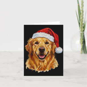 Süßes Frohe Weihnachten Golden Retriever Hund Weih Karte