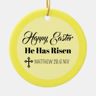 Süßes Frohes Ostern Er Ist Auferstanden Bibelvers Keramik Ornament