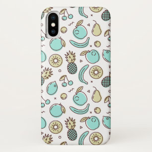 Süßes Fruchtmuster Sommerliche Strichzeichnung Case-Mate iPhone Hülle