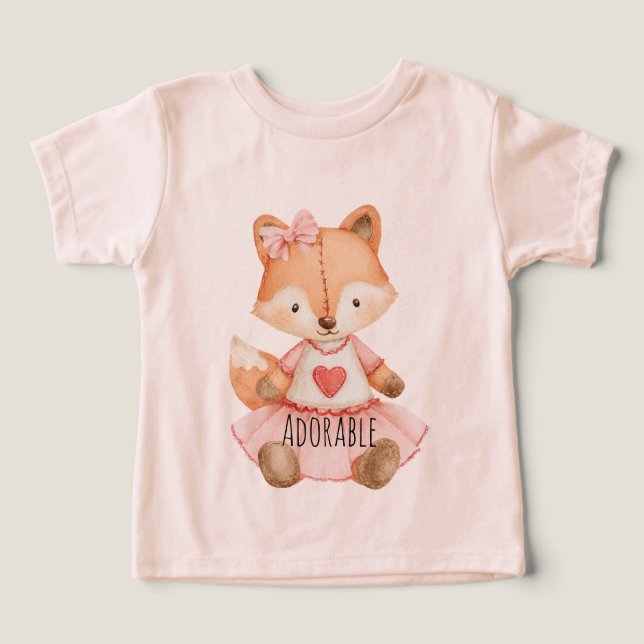 Süßes Fuchs Herz Tier (Design Vorderseite)