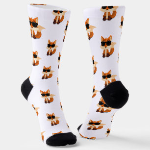 Süßes Fuchs-Muster Waldtier-Druck Socken-Design Socken