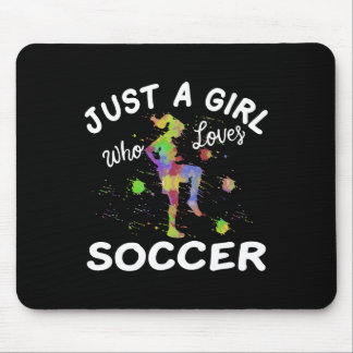 Süßes Fußball-Shirt für Mädchen, nur ein Mädchen, Mousepad