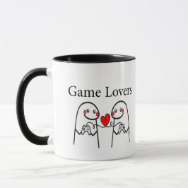 Süßes Gamer-Paar Tasse – Love and Video Games Desi