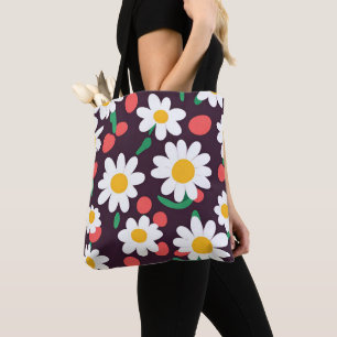 Süßes Gänseblümchen-Blumen-Botanik-Muster Schulmäd