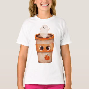 Süßes Geister-Coffee-Tasse-Kinder-Halloween-T-Shir T-Shirt
