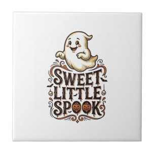 Süßes Geister Halloween Vintage Gruseliges Shirt_1 Fliese