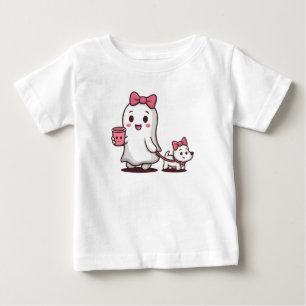 Süßes Geister-Mädchen-Outfit für Kinder Halloween  Baby T-shirt