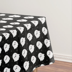 Süßes Geister-Muster – Nahtloses Halloween-Design Tischdecke