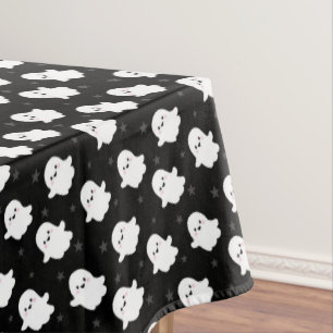 Süßes Geister-Muster – Nahtloses Halloween-Design Tischdecke