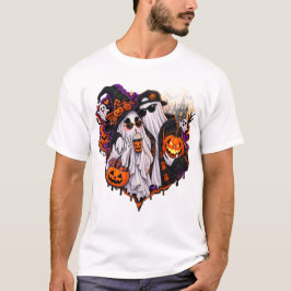 Süßes Geister-Pärchen Halloween Kostüm T-Shirt – S