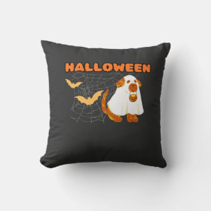 Süßes Geisterhund-Halloween-Kostüm Gruselige Saiso Kissen