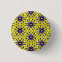 Süßes Gelb Lila Kaleidoskop Geometrisches Muster