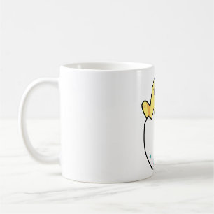 Süßes gelbes Küken im Ei Kaffeetasse