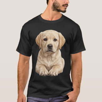 Süßes gelbes Labrador Retriever Welpen T-Shirt | R