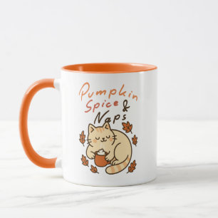 Süßes gemütliches Herbst-Kätzchen-Kaffee Tasse