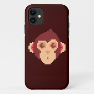 Süßes, gepixeltes Affengesicht Case-Mate iPhone Hülle