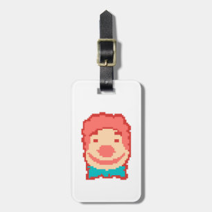Süßes gepixeltes Clownsgesicht  Gepäckanhänger