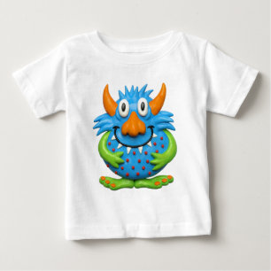 Süßes gepunktetes Monster Baby T-shirt