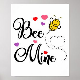 Süßes Geschenk Biene Mein Valentins-Shirt Valentin Poster