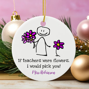 Süßes Geschenk für eine Kindergartenlehrerin Keramik Ornament