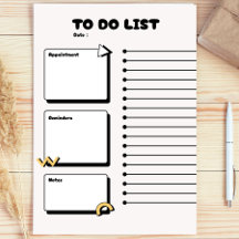 Süßes Geschenk für Lehrer, moderner To-Do-Liste-Pl