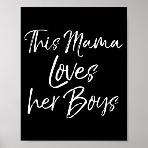 Süßes Geschenk für Muttertag für Mama, die Jungen Poster
