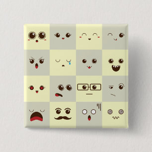 Süßes Gesicht Button
