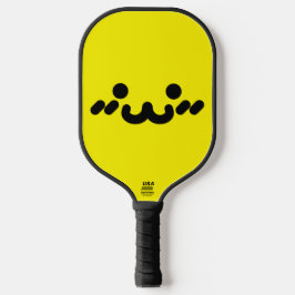 Süßes Gesicht Gelb Pickleball Schläger