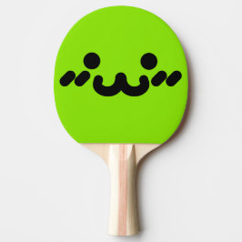 Süßes Gesicht Grün Tischtennis Schläger
