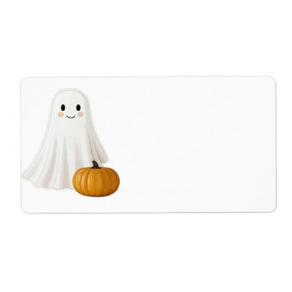 Süßes Gesicht Halloween Versandetikett