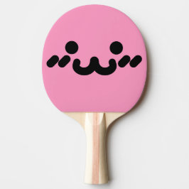 Süßes Gesicht Hellrosa Ping-Pong-Schläger Tischtennis Schläger
