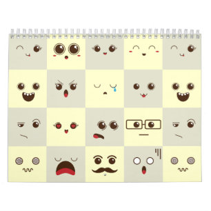 Süßes Gesicht Kalender
