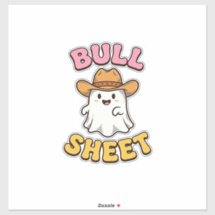 Süßes Gespenst-Cowboy-Vintage-Funny-T-Shirt Aufkleber