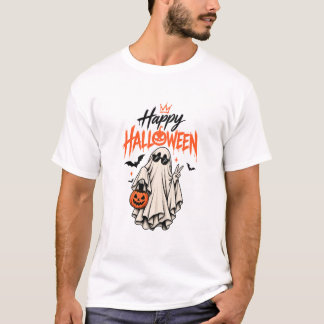 Süßes Gespenst Frohes Halloween Kürbis T-Shirt