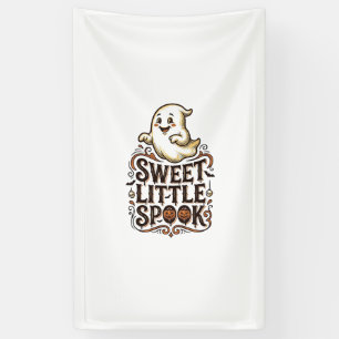 Süßes Gespenst Halloween Vintage Gruseliges T-Shir Banner