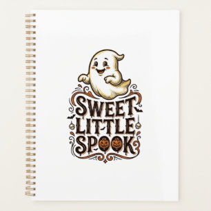 Süßes Gespenst Halloween Vintage Gruseliges T-Shir Planer