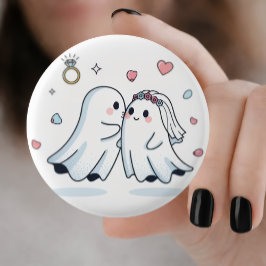 Süßes Gespenst-Hochzeitsantrag-Nadelknopf-Set Button