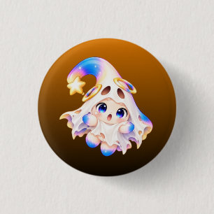 Süßes Gespenst-Laken Halloween Pastell - Gruselige Button
