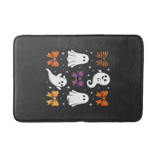 Süßes Gespenst mit Schleifen Halloween-Design_1 Badematte
